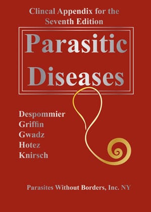 Book cover "Clinical Appendix for Parasitic Diseases 7th Edition"