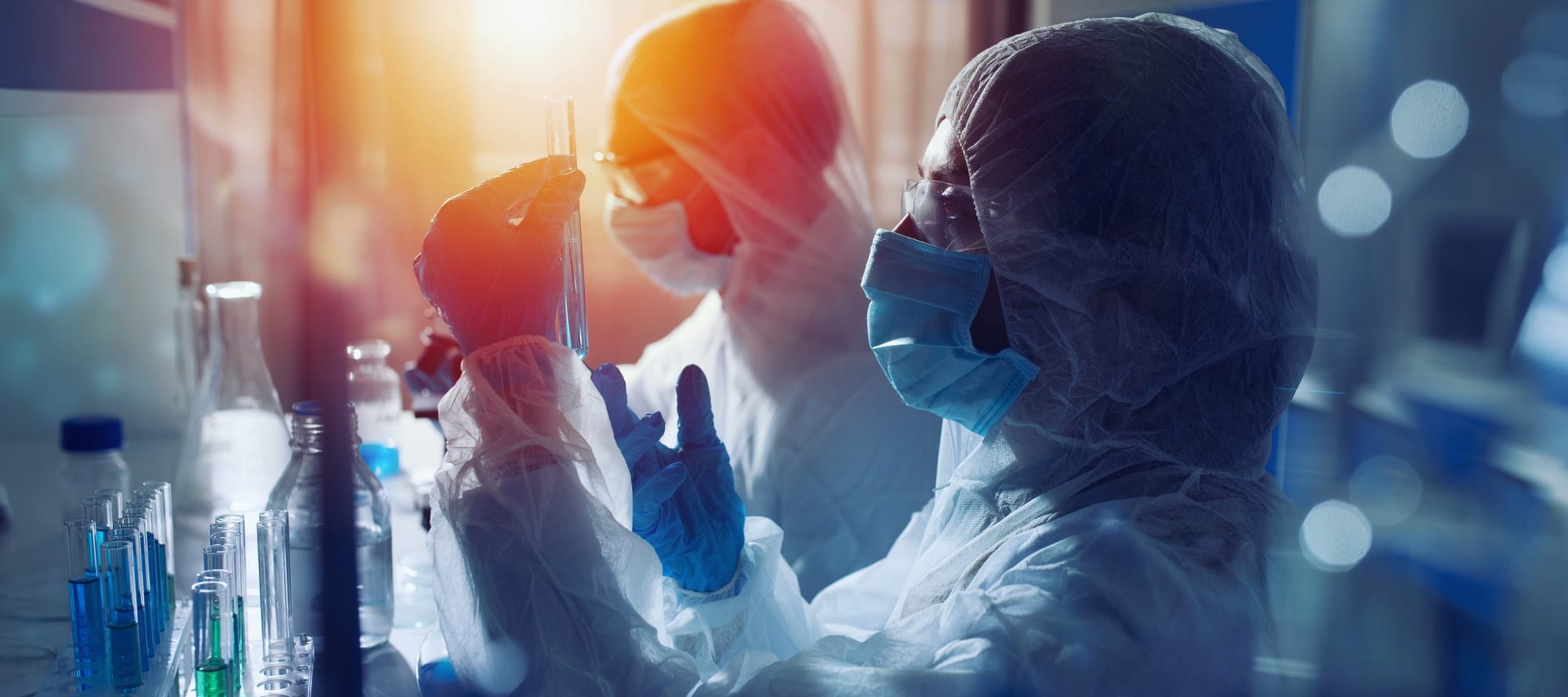 Viral Research Lab Setting
